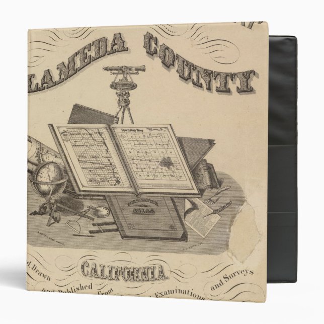 Title Page Alameda County atlas map Binder (Front/Inside)