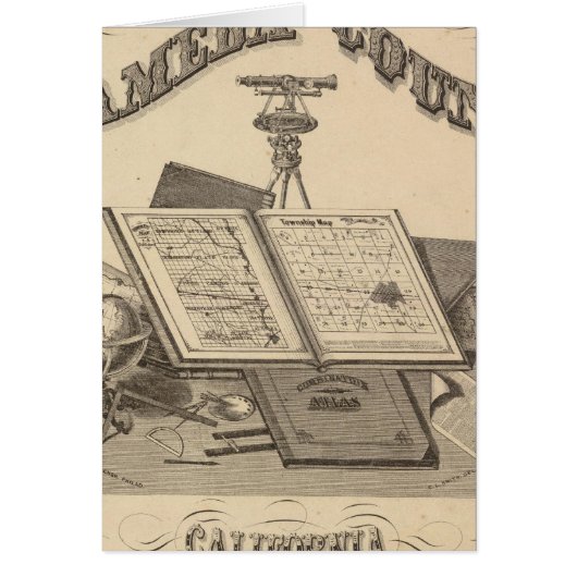 Title Page Alameda County atlas map Cards (Front)
