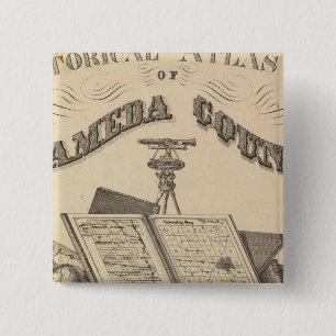 Title Page Alameda County atlas map Pinback Button