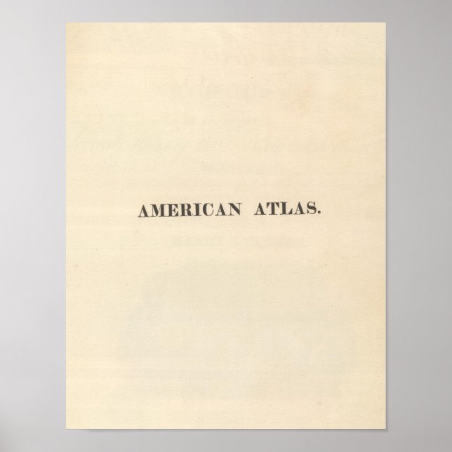Title Page American Atlas Poster (Front)