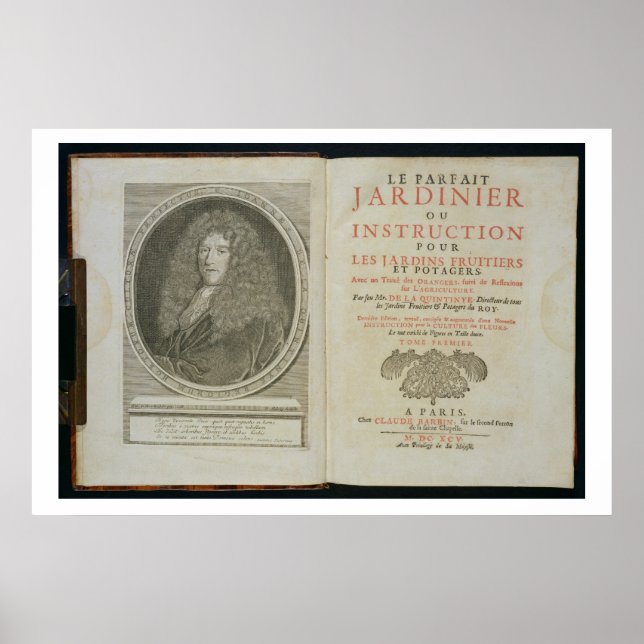 Title page and portrait frontispiece of the author poster (Front)