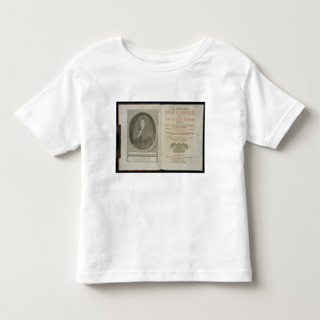 Title page and portrait frontispiece of the author toddler t-shirt (Front)