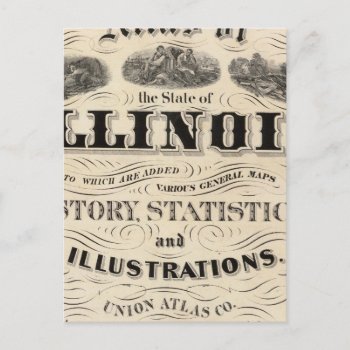 Title Page Atlas Of The State Of Illinois Postcard by davidrumsey at Zazzle