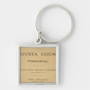 Title Page Augusta County, Virginia Keychain