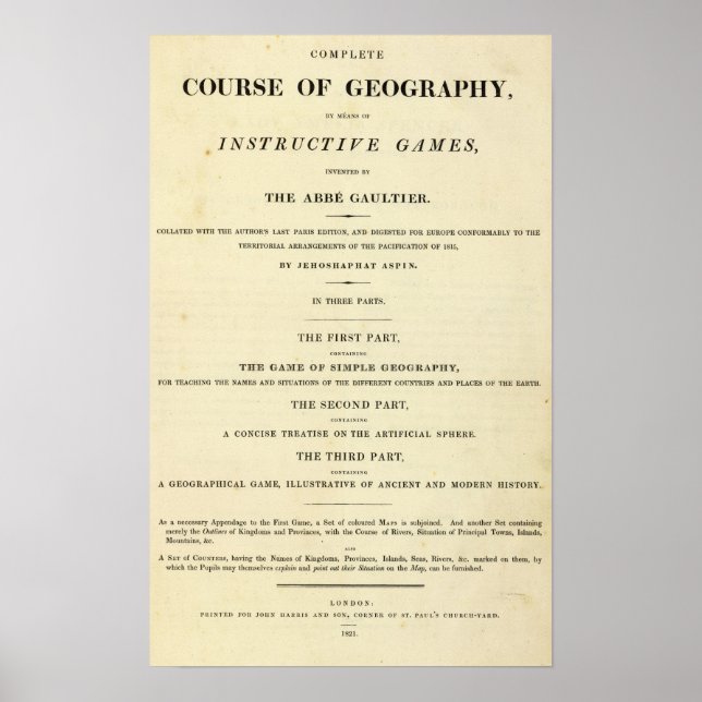 Title Page Complete course of geography Poster (Front)