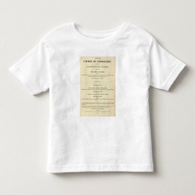 Title Page Complete course of geography Toddler T-shirt (Front)