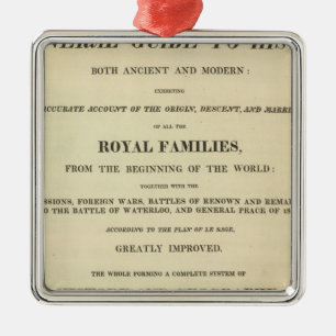 Title Page Complete Genealogical, Historical Metal Ornament