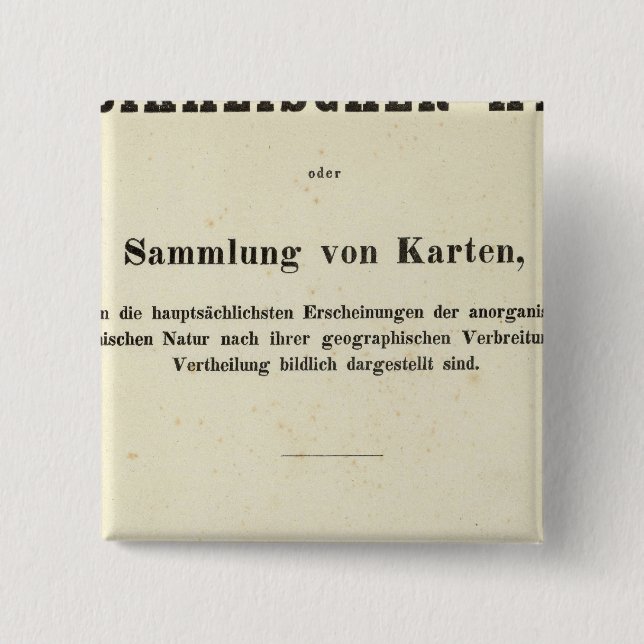 Title Page Dr Heinrich Berghaus Button (Front)