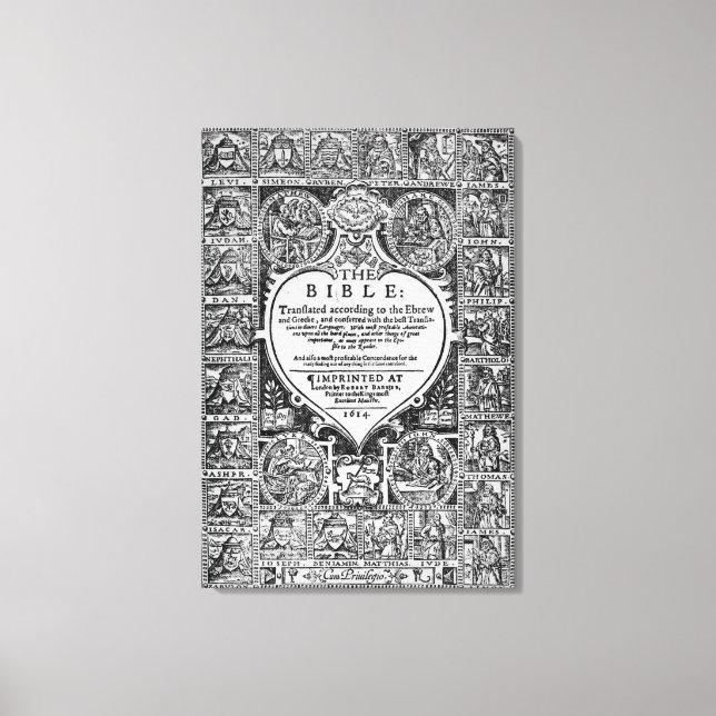 Title page for the English translation Canvas Print (Front)