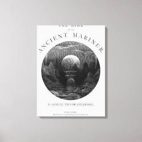 Title page from The Rime of the Ancient Mariner Canvas Print
