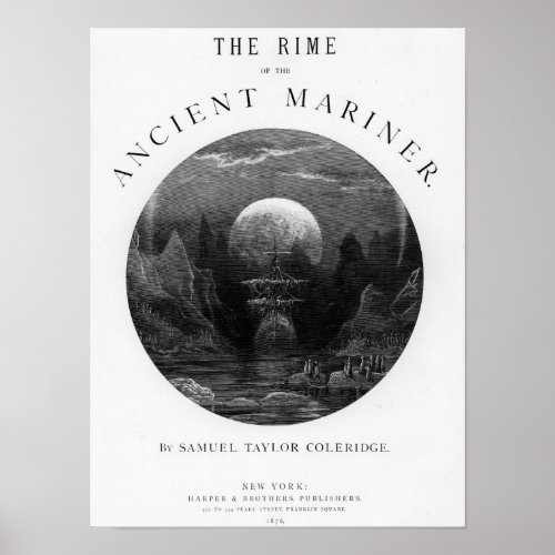 Title page from The Rime of the Ancient Mariner Poster