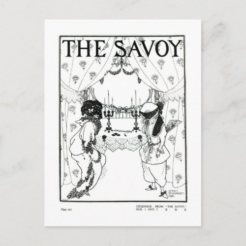 Title page from The Savoy No 1 and 2 1896 lit Postcard