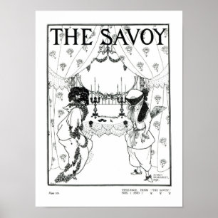 Title page from 'The Savoy' No. 1 and 2, 1896 (lit Poster