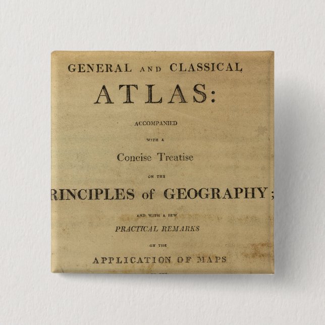Title Page General & classical atlas Button (Front)