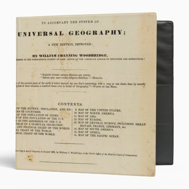 Title Page Modern atlas 3 Ring Binder (Front/Inside)