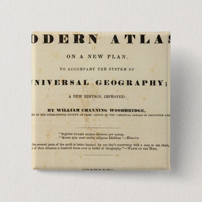 Title Page Modern atlas Button (Front)