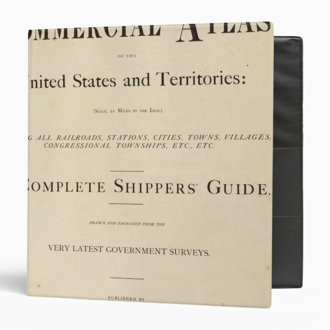 Title Page New commercial atlas Binder (Front/Inside)