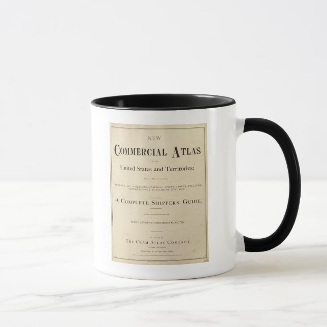 Title Page New commercial atlas Mug (Right)