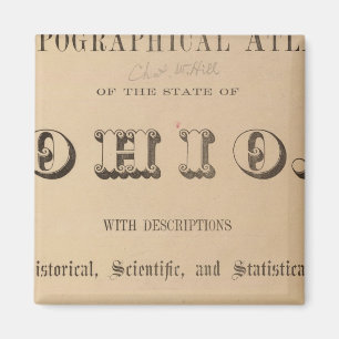 Title Page of a Topographical Atlas Magnet