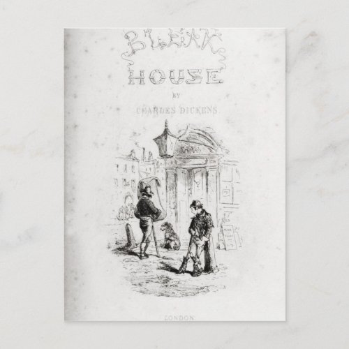 Title page of Bleak House Postcard