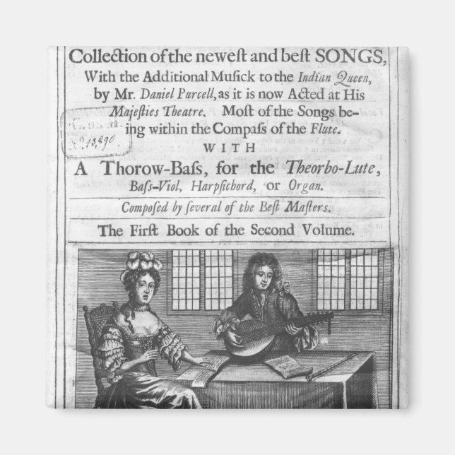 Title page of 'Deliciae Musicae' Magnet (Front)