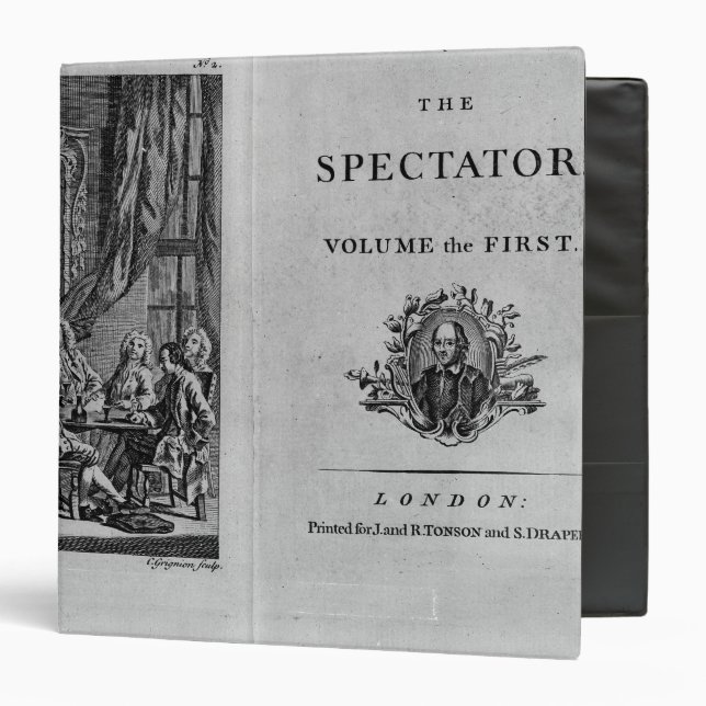 Title page of first volume of collected 3 ring binder (Front/Inside)