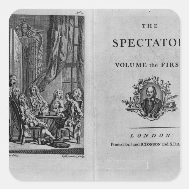 Title page of first volume of collected square sticker (Front)