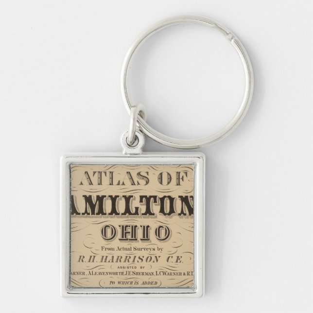 Title Page of Hamilton County Atlas Keychain (Front)