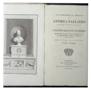 Title page of 'Le Fabbriche e i Disegni di Andrea Ceramic Tile
