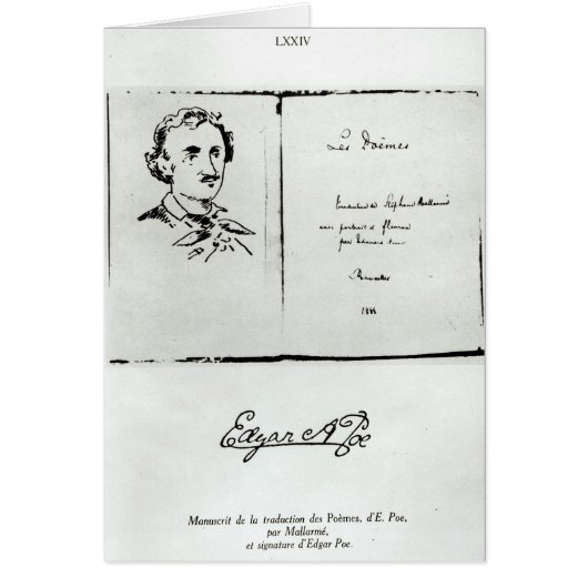Title Page of 'Les Poemes' by Edgar Allan Poe (Front)