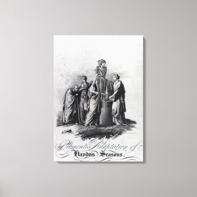Title page of Muzio Clementi's adaptation Canvas Print (Front)
