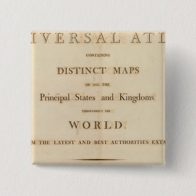 Title Page of New universal atlas Button (Front)