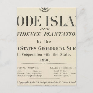Title Page Rhode Island atlas Postcard