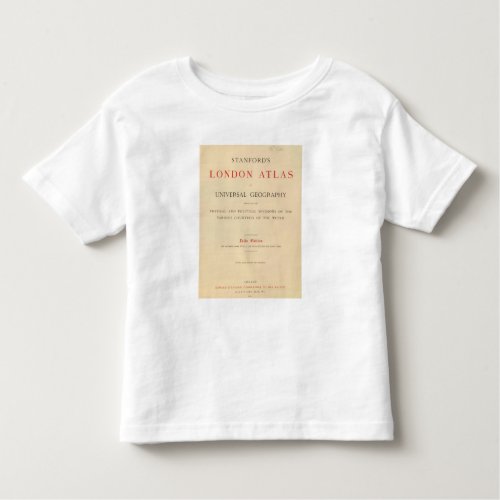 Title Page Stanfords London atlas Toddler T_shirt