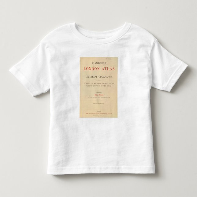 Title Page Stanford's London atlas Toddler T-shirt (Front)