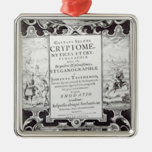 Title Page to Book 9 Metal Ornament