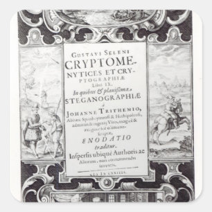 Title Page to Book 9 Square Sticker