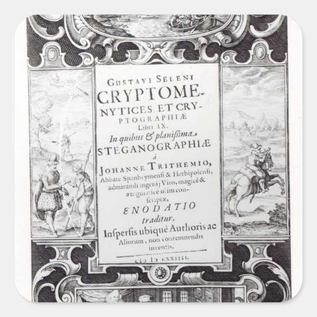 Title Page to Book 9 Square Sticker (Front)