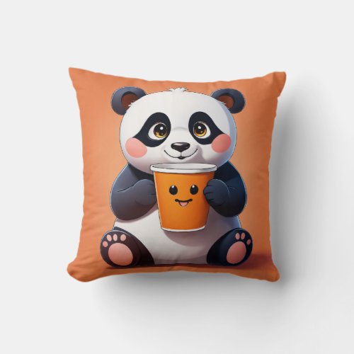 Title Panda Paradise Adorable Pillow Design