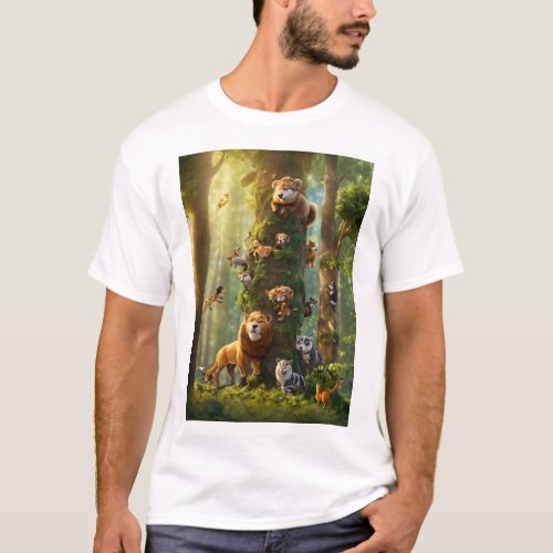 Title Paws  Perches The Comic Quest Collection T_Shirt