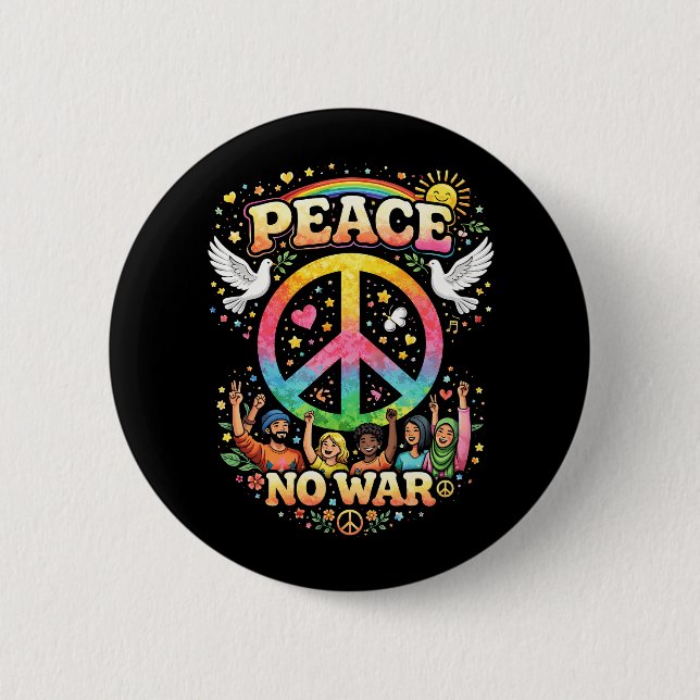 Title: Peace Over War Button (Front)