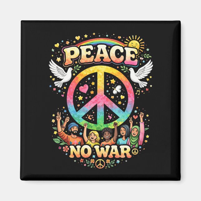 Title: Peace Over War Magnet (Front)