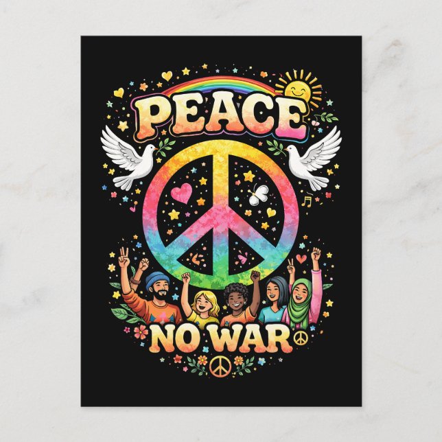 Title: Peace Over War Postcard (Front)