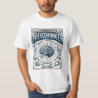 Title: Professional Overthinker | Retro Anatomy T-Shirt
