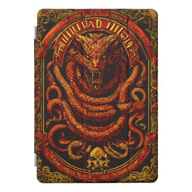 **Title:** Red Snake iPad Smart Cover  **Descripti (Front)