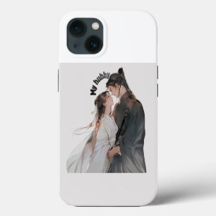 Title: Romantic Anime Couple iPhone 13 Case - Cute
