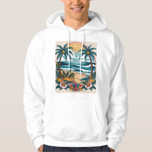 Title Sailor Jerry_Inspired Tropical Tattoo A Hoodie