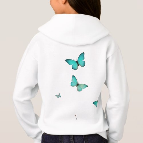 Title Secret Garden Whispers Butterfly and Flor Hoodie