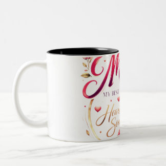 🌸 Title (SEO + Trending) Mom Crown Rose Design –  Two-Tone Coffee Mug