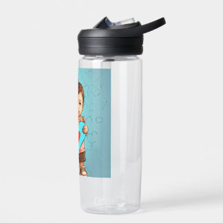 **Title**: Simple Plastic Water Bottle  **Descript